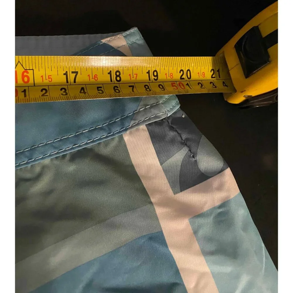 Quiksilver Board Shorts Mens 36 10" Plaid AOP Beach Swim Trunks Crest - Picture 4 of 6